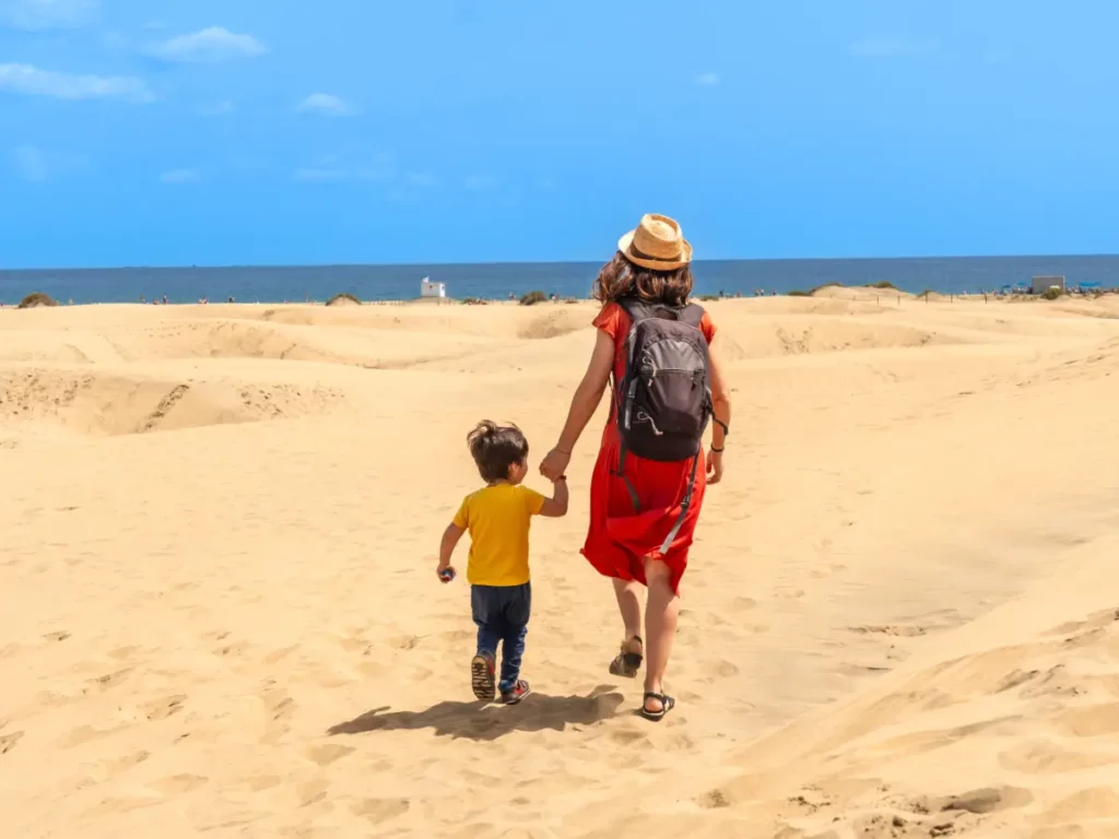 Spaziergang in den Dünen von Maspalomas