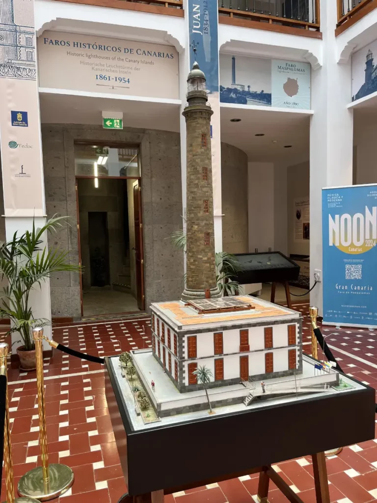 Historsches Model vom Faro de Maspalomas im Museum