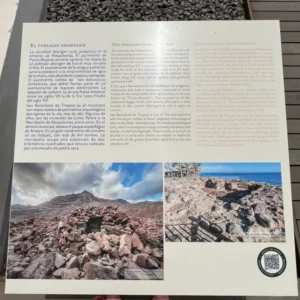 Schautafel zu den Ureinwohnern Gran Canaria - Aborigen